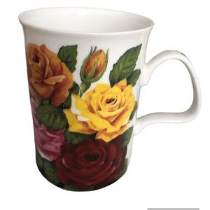🌹🌹Tiffany fine bone China  the rose collection mug by Roy Kirkham